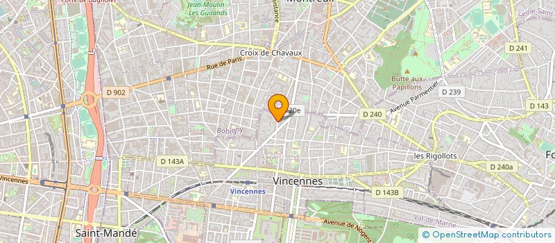 localisation de l'entreprise SYNDIC COPROP 33 RUE MIRABEAU à VINCENNES