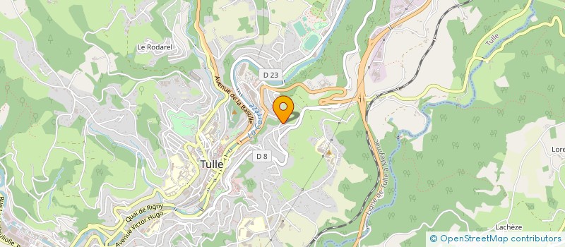 localisation de l'entreprise SYNDIC COPROP 37 BD JOFFRE  TULLE