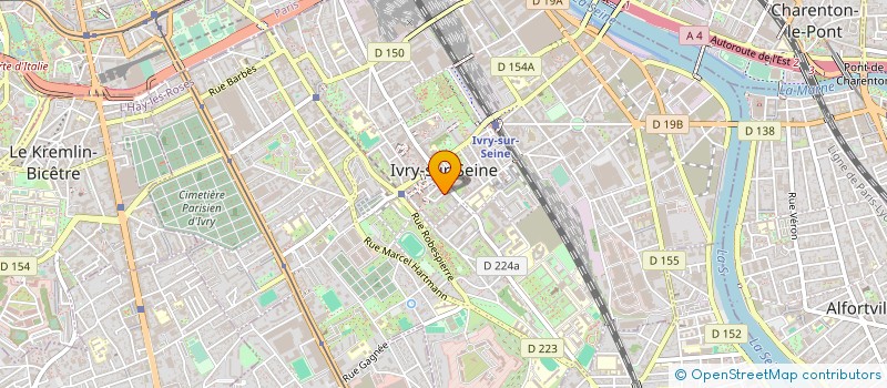localisation de l'entreprise SYNDIC COPROP 4-6 RUE BLANQUI à IVRY-SUR-SEINE