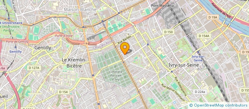 localisation de l'entreprise SYNDIC COPROP 46-52 RUE PIERRE CURIE à IVRY-SUR-SEINE
