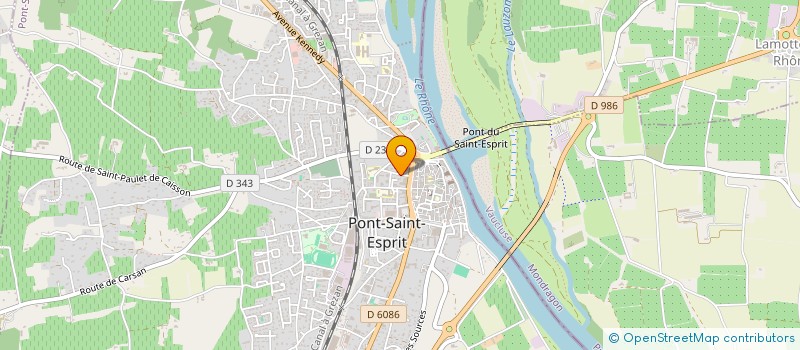 localisation de l'entreprise SYNDIC COPROP 5 R DU 19 MARS 1962  PONT-SAINT-ESPRIT