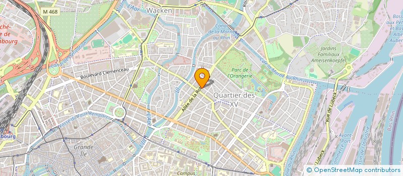 localisation de l'entreprise SYNDIC COPROP 52 ALLEE DE LA ROBERTSAU à STRASBOURG