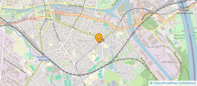 localisation de l'entreprise SYNDIC COPROP 55 RUE DE RIBEAUVILLE à STRASBOURG