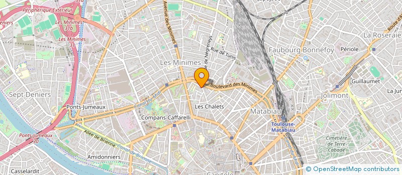 localisation de l'entreprise SYNDIC COPROP 57 RUE DES CHALETS à TOULOUSE