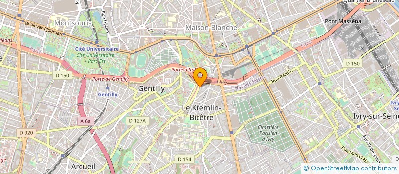 localisation de l'entreprise SYNDIC COPROP 7 RUE ELYSEE RECLUS  LE KREMLIN-BICETRE