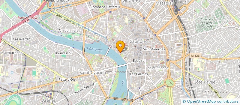 localisation de l'entreprise SYNDIC COPROP 7 RUE ETROITE  TOULOUSE