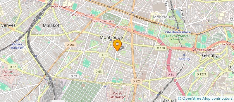 localisation de l'entreprise SYNDIC COPROP 79 RUE DE BAGNEUX  MONTROUGE