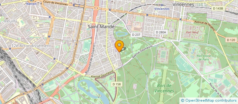 localisation de l'entreprise SYNDIC COPROP 84 TER CHS DE L'ETANG  SAINT-MANDE