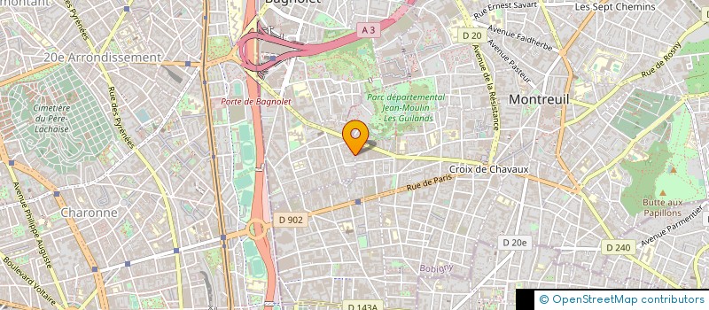 localisation de l'entreprise SYNDIC COPROP 86 RUE FRATERNITE à BAGNOLET