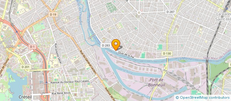 localisation de l'entreprise SYNDIC COPROP 87 QUAI DE LA PIE à SAINT-MAUR-DES-FOSSES