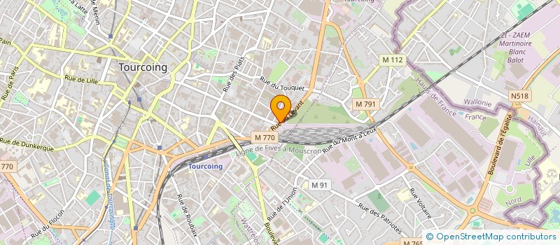 localisation de l'entreprise SYNDIC COPROP 91 RUE DU LEVANT  TOURCOING