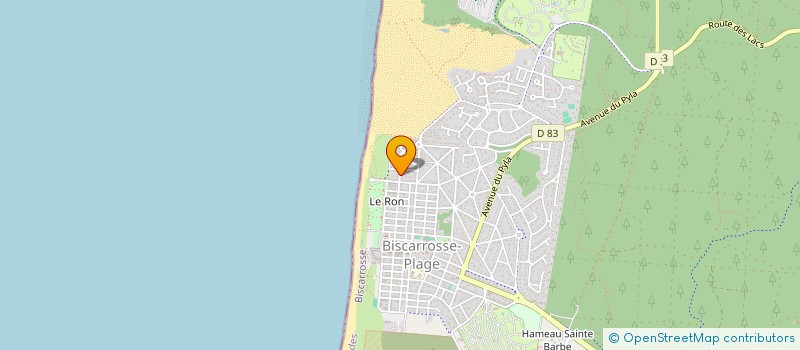 localisation de l'entreprise SYNDIC COPROP ATLANTIC BEACH  BISCARROSSE