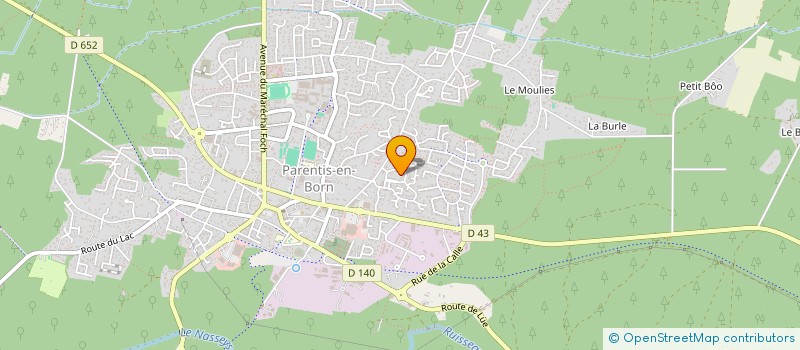 localisation de l'entreprise SYNDIC COPROP BAT 68 ET 138  PARENTIS-EN-BORN