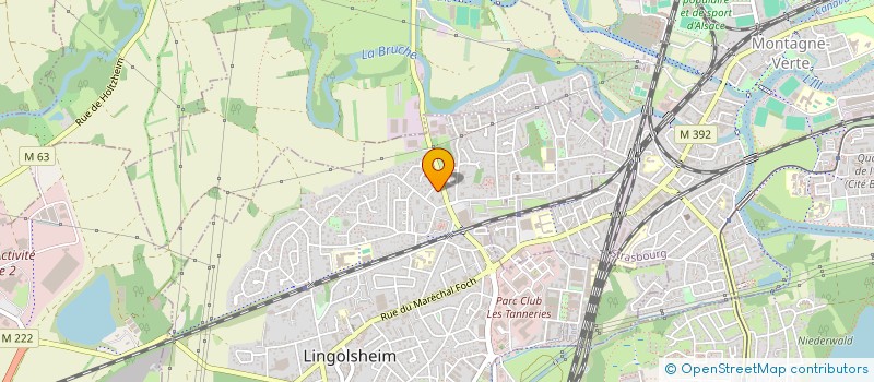 localisation de l'entreprise SYNDIC COPROP CORAUX A  LINGOLSHEIM