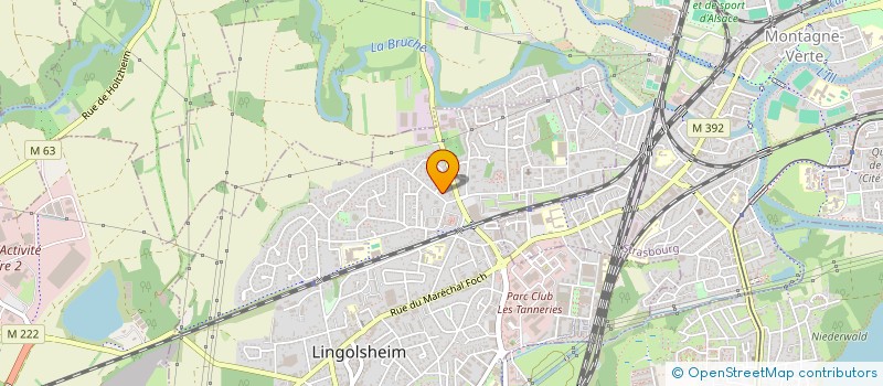 localisation de l'entreprise SYNDIC COPROP CORAUX B  LINGOLSHEIM