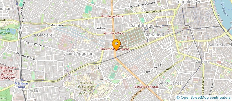 localisation de l'entreprise SYNDIC COPROP DES PORTES DE BORDEAUX  BORDEAUX