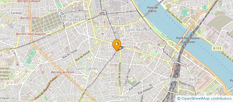 localisation de l'entreprise SYNDIC COPROP IMM 100 CRS DE LA MARNE  BORDEAUX