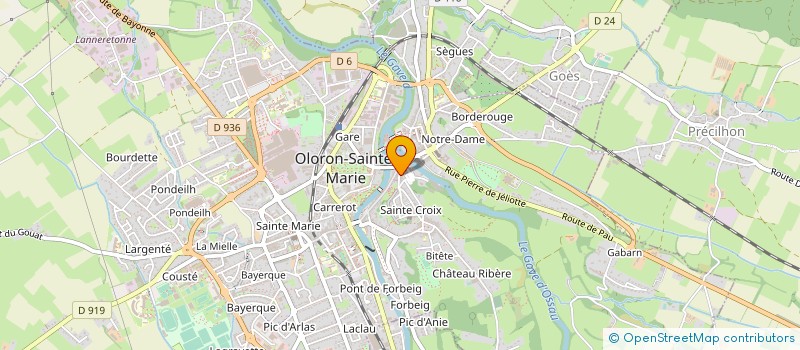 localisation de l'entreprise SYNDIC COPROP IMM 29 RUE DALMAIS  OLORON-SAINTE-MARIE