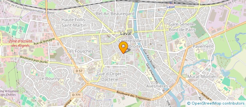 localisation de l'entreprise SYNDIC COPROP IMM R DE L'ANCIEN EVECHE  LAVAL