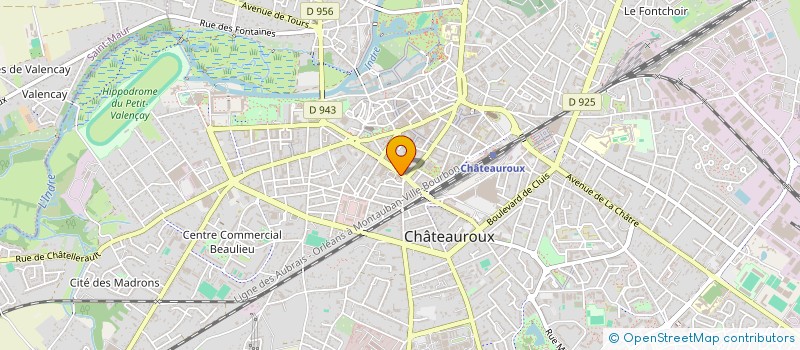 localisation de l'entreprise SYNDIC COPROP IMMEUBLE 34 36 R J VEILLAT à CHATEAUROUX
