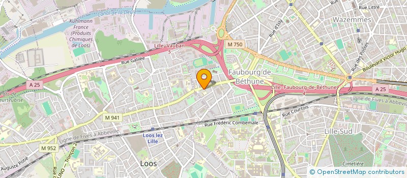 localisation de l'entreprise SYNDIC COPROP IMMEUBLE 77 FG DE BETHUNE à LILLE