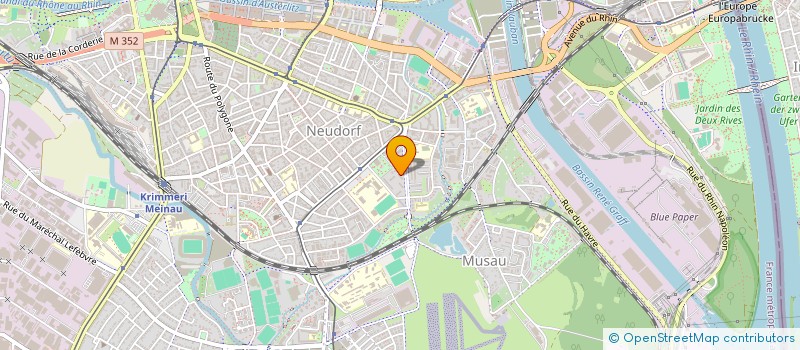 localisation de l'entreprise SYNDIC COPROP IMMEUBLE CHAMP DU FEU à STRASBOURG