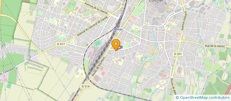 localisation de l'entreprise SYNDIC COPROP IMMEUBLE RUE HENNER  COLMAR