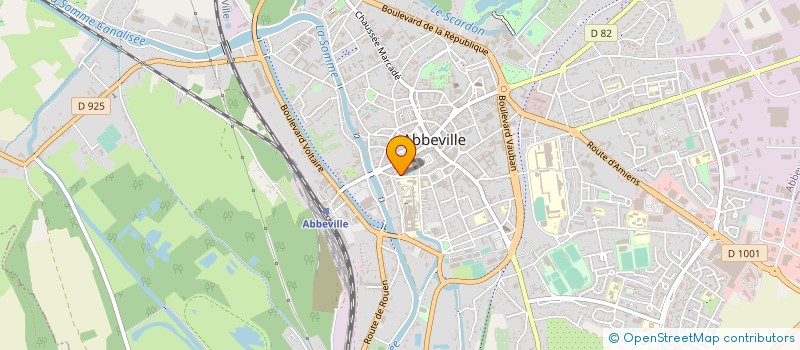 localisation de l'entreprise SYNDIC COPROP IMMEUBLE RUE HOTEL DIEU à ABBEVILLE