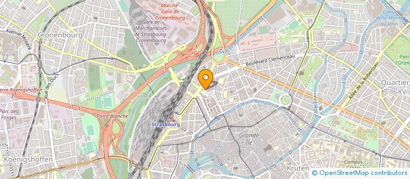 localisation de l'entreprise SYNDIC COPROP IMMOB 12 RUE DES HALLES à STRASBOURG