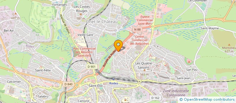 localisation de l'entreprise SYNDIC COPROP JARDIN DES 4 SAISONS  ONET LE CHATEAU