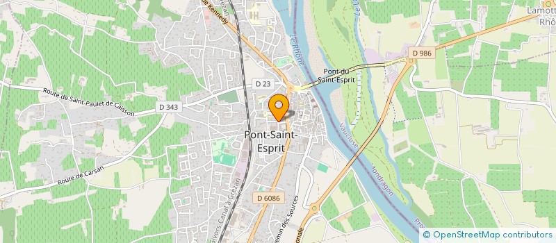 localisation de l'entreprise SYNDIC COPROP L ANGLORE  PONT ST ESPRIT