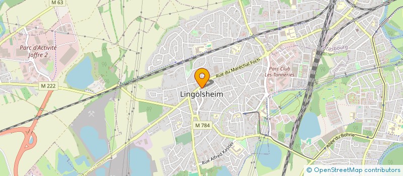 localisation de l'entreprise SYNDIC COPROP LE CHATEAU  LINGOLSHEIM