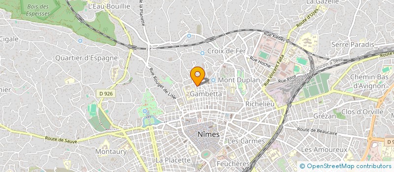 localisation de l'entreprise SYNDIC COPROP LE GRAVEROL  NIMES
