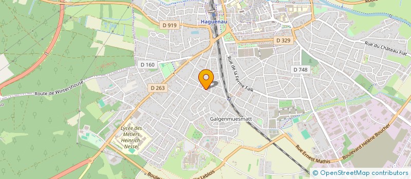 localisation de l'entreprise SYNDIC COPROP LE KLEBER  HAGUENAU