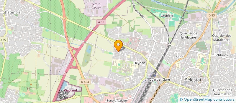 localisation de l'entreprise SYNDIC COPROP LE PANORAMA  SELESTAT