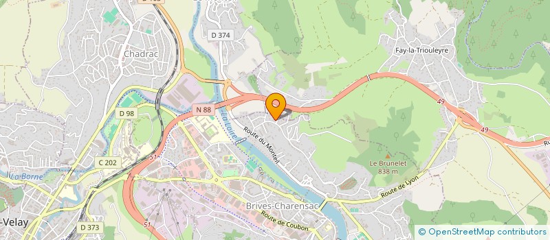 localisation de l'entreprise SYNDIC COPROP LE VAL DE LOIRE  BRIVES-CHARENSAC