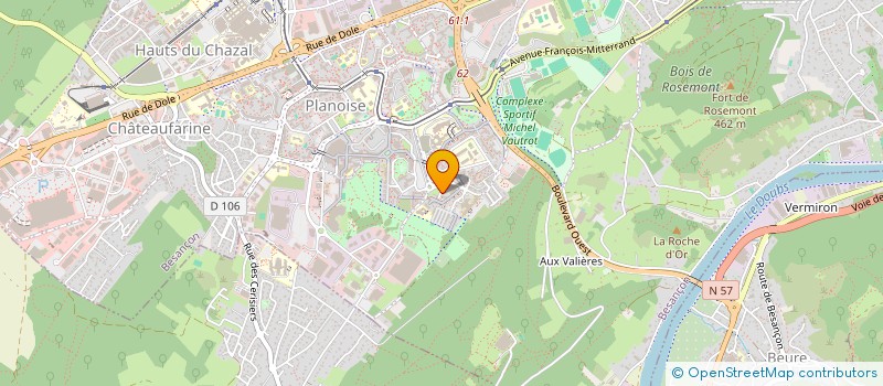 localisation de l'entreprise SYNDIC COPROP LE VILLAGE DU PARC  BESANCON