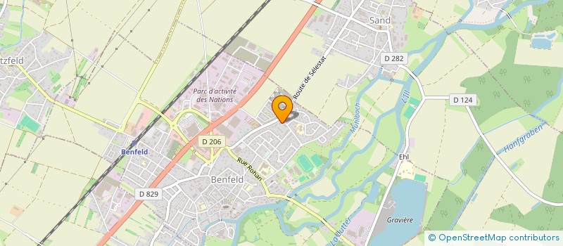 localisation de l'entreprise SYNDIC COPROP LES AUBEPINES  BENFELD