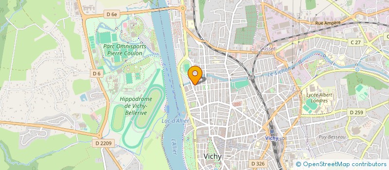 localisation de l'entreprise SYNDIC COPROP LES BERGES MARINES  VICHY