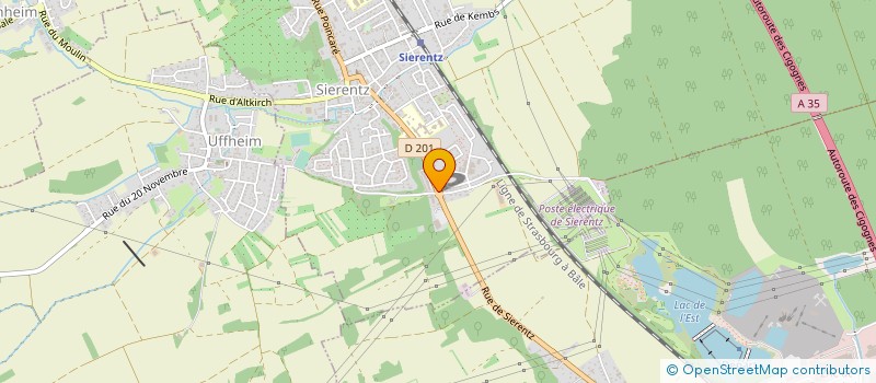 localisation de l'entreprise SYNDIC COPROP LES TUILERIES SIERENTZ  SIERENTZ