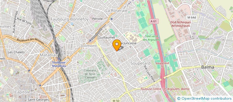 localisation de l'entreprise SYNDIC COPROP MENUISIERE I ET I BIS à TOULOUSE