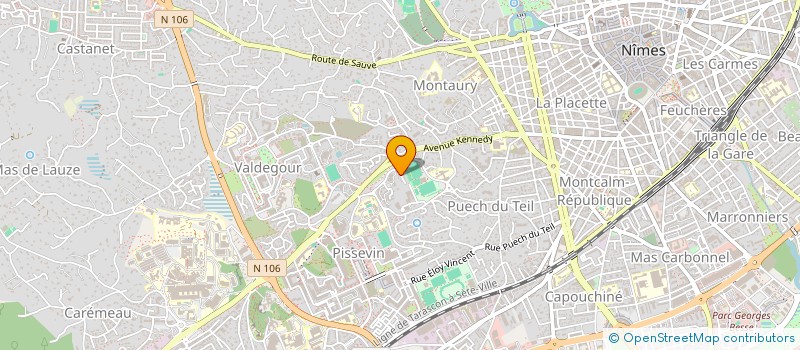 localisation de l'entreprise SYNDIC COPROP PARC DES SPORTS  NIMES