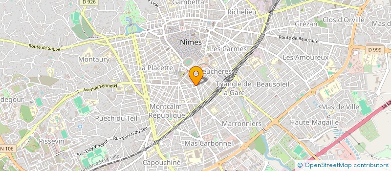 localisation de l'entreprise SYNDIC COPROP R CITE FOULC ET R BOSSUET  NIMES