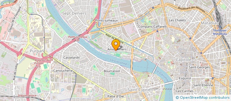localisation de l'entreprise SYNDIC COPROP RES BERGES AMIDONNIERS à TOULOUSE