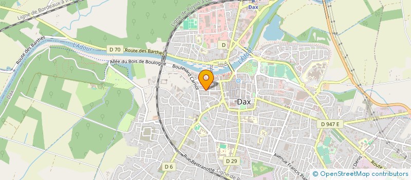 localisation de l'entreprise SYNDIC COPROP RES CHANZY  DAX