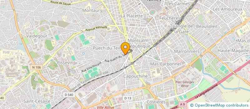 localisation de l'entreprise SYNDIC COPROP RES DU TEIL  NIMES