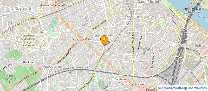 localisation de l'entreprise SYNDIC COPROP RES ELYSEE ST GENES  BORDEAUX