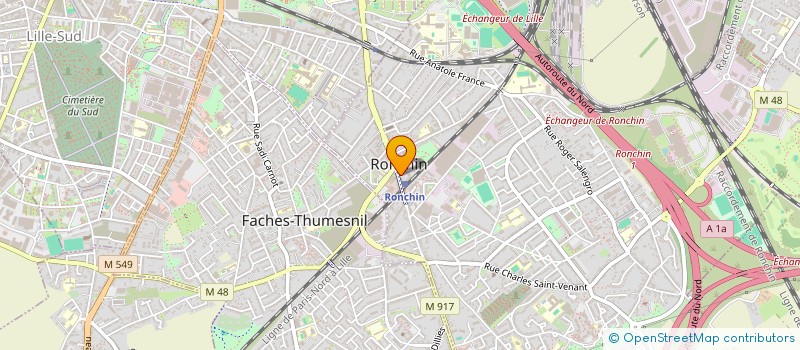 localisation de l'entreprise SYNDIC COPROP RES JARDINS HOTEL DE VILLE  RONCHIN