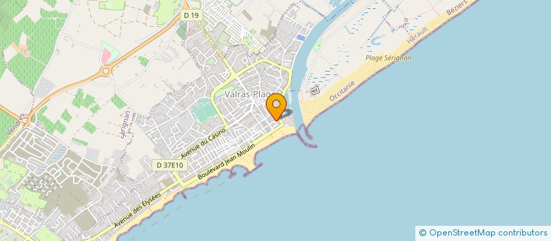 localisation de l'entreprise SYNDIC COPROP RES LA PLAYE  VALRAS-PLAGE