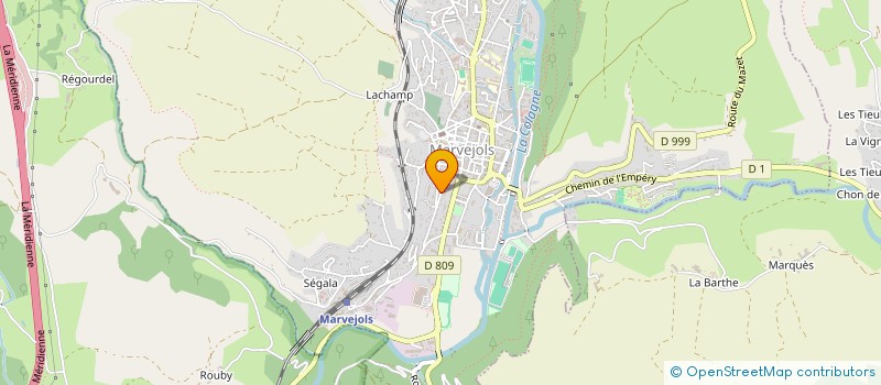 localisation de l'entreprise SYNDIC COPROP RES LA THEBAIDE  MARVEJOLS